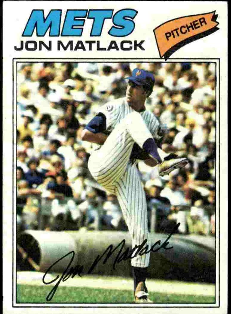 1977 Topps Baseball Jon Matlack #440