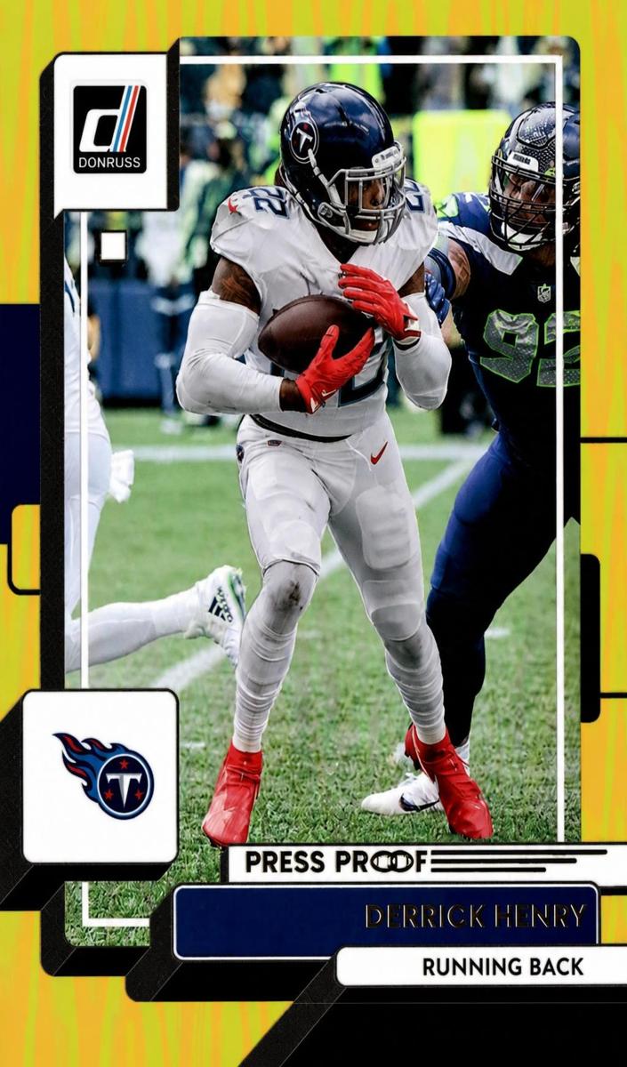 2022 Panini Donruss Football Press Proof Premium Derrick Henry #71 PSA 10