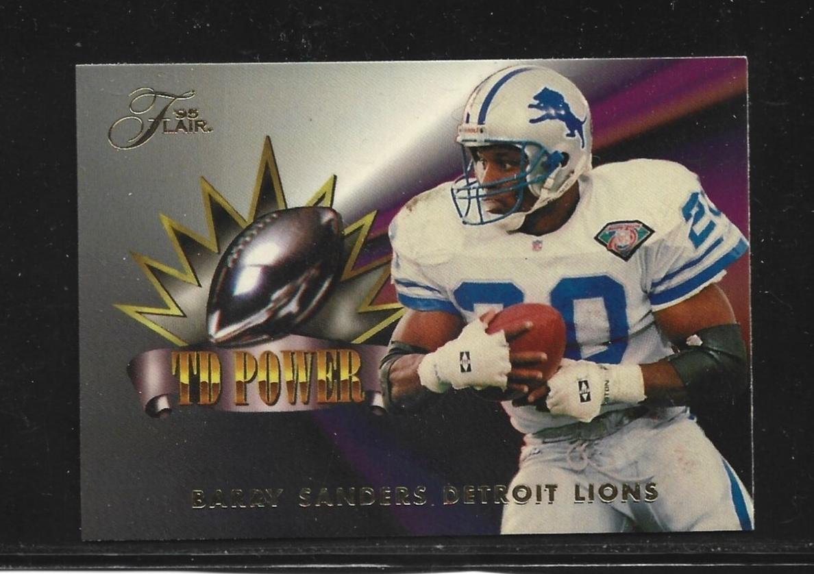 1995 Flair Football Barry Sanders #8 PSA 7