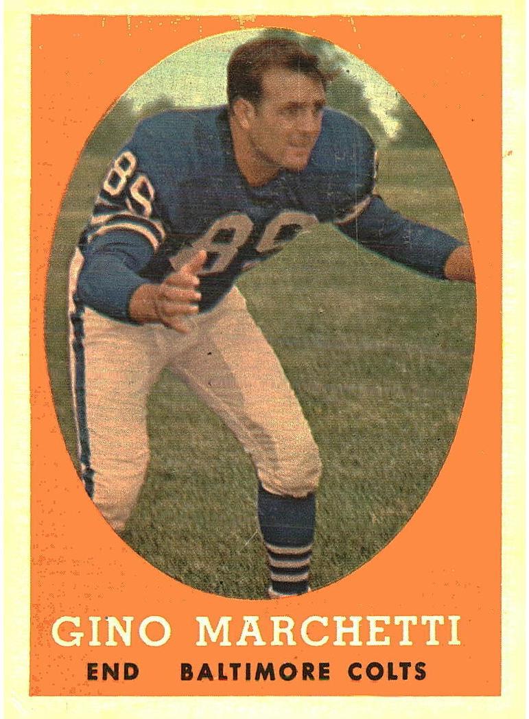 1958 Topps Football Gino Marchetti #16