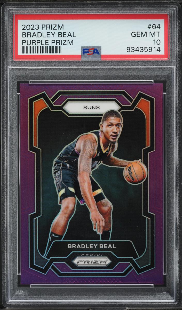 2023 Panini Prizm Basketball Purple Bradley Beal #64 PSA 10
