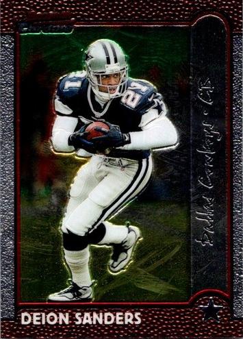 1999 Bowman Chrome Football Deion Sanders #148