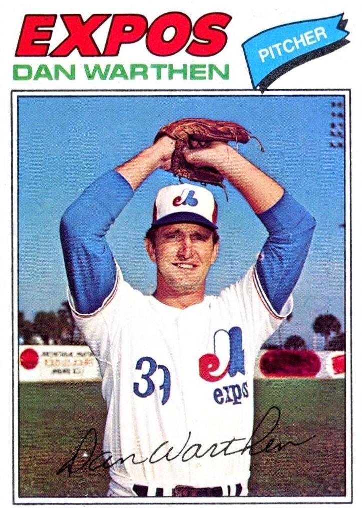 1977 Topps Baseball Dan Warthen #391