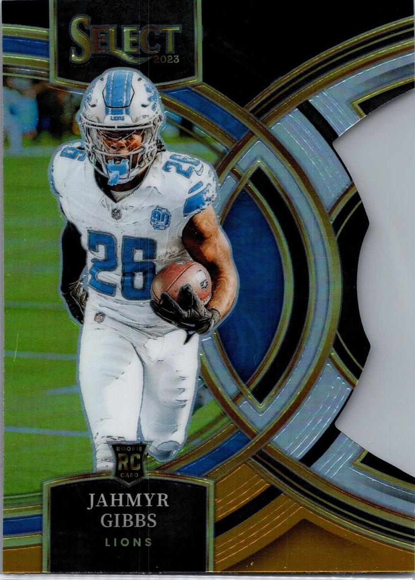 2023 Panini Black Football Gold Jahmyr Gibbs #136 PSA 9