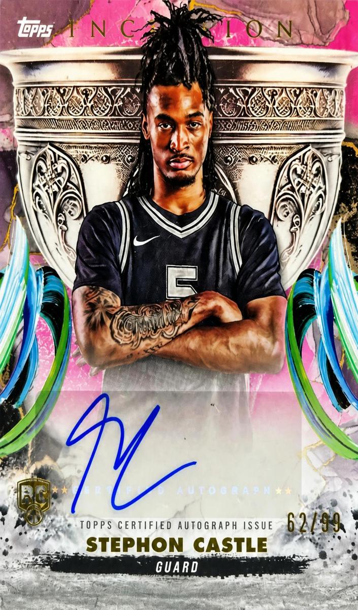 2024 Topps Inception Basketball Pink Stephon Castle #GCS-SC PSA 9