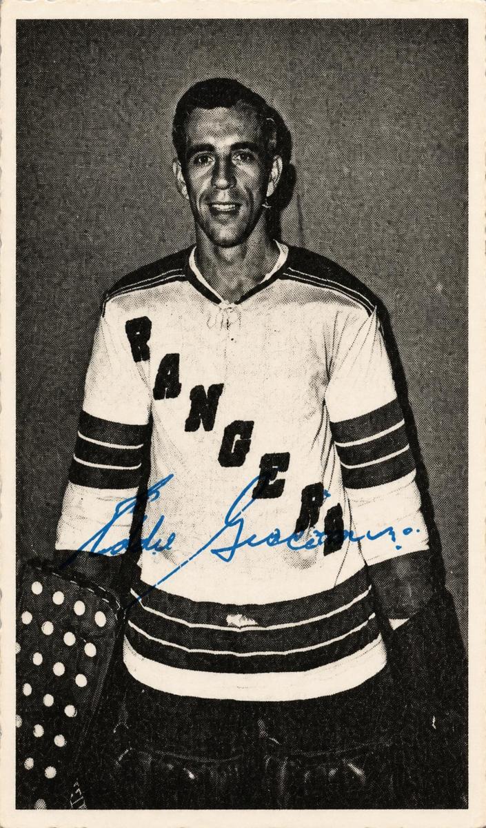 1970 O-Pee-Chee Deckle Edge Hockey Eddie Giacomin #42