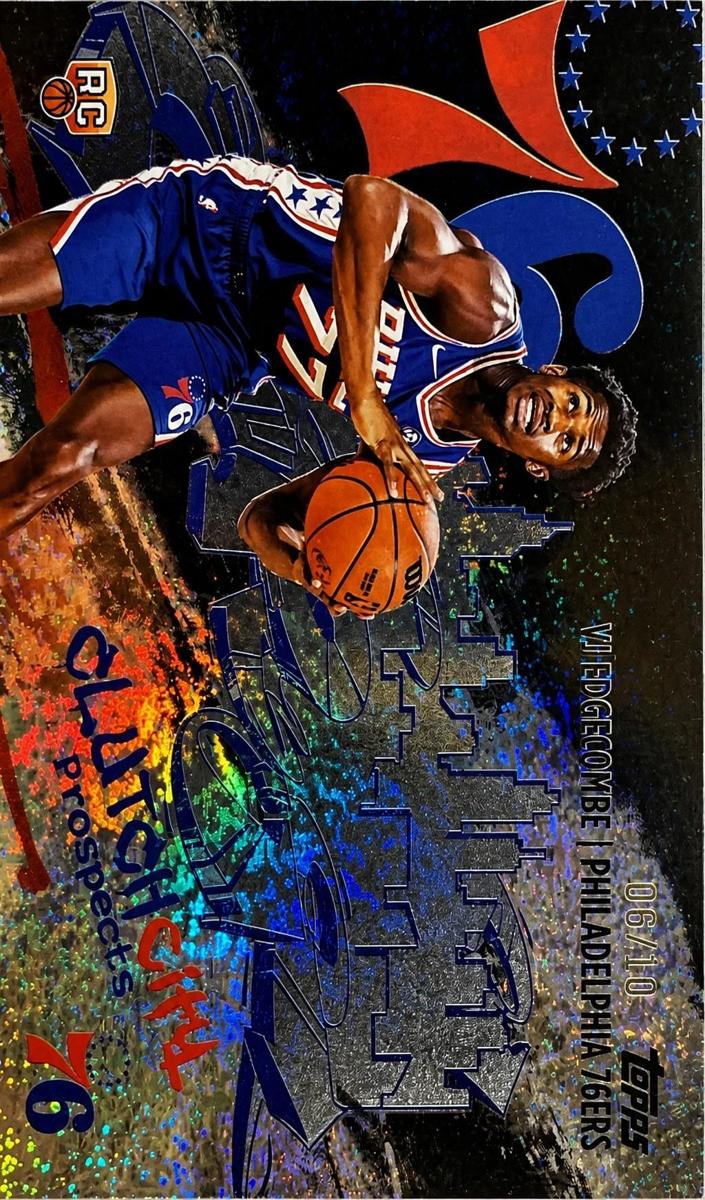 2025 Topps Basketball Black Holo Foil VJ Edgecombe #CC-3 PSA 10