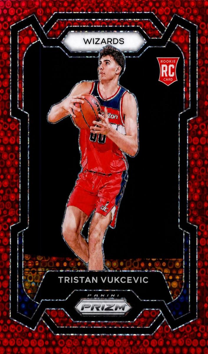 2023 Panini Prizm Basketball Fast Break Red Tristan Vukcevic #126 PSA 8.5