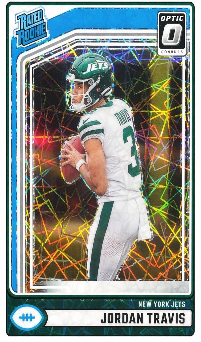 2024 Panini Donruss Football Green Velocity Jordan Travis #349 SGC 9.5