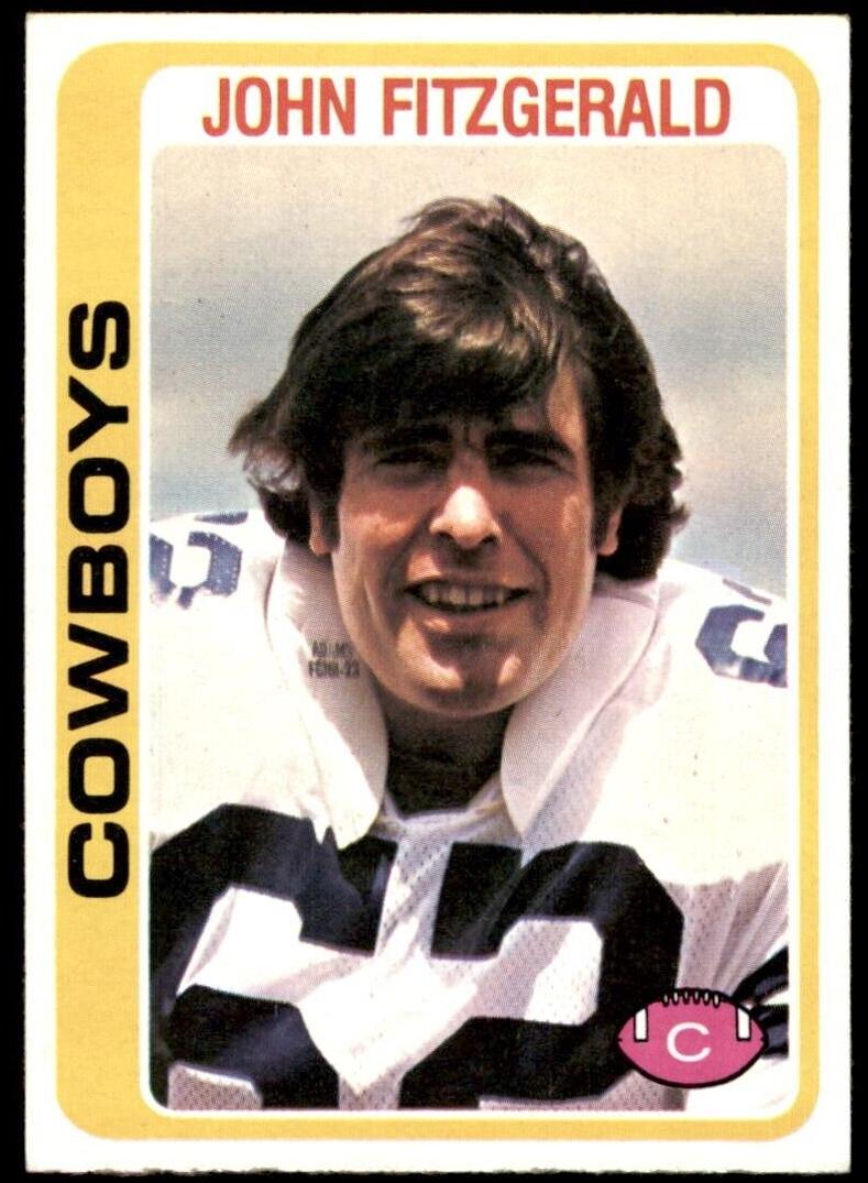 1978 Topps Football John Fitzgerald #182 PSA 9
