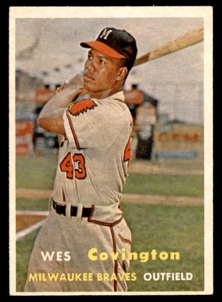 1957 Topps Baseball Wes Covington #283 PSA 7