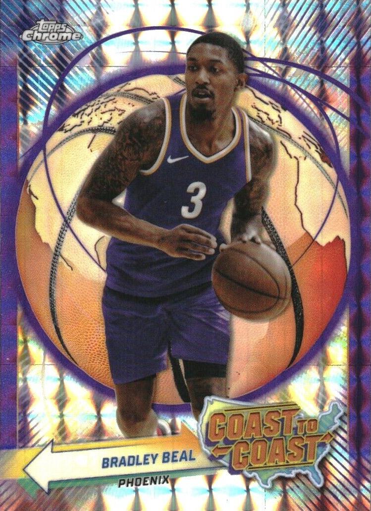 2023 Topps Chrome Basketball Purple Geometric Bradley Beal #CC-30