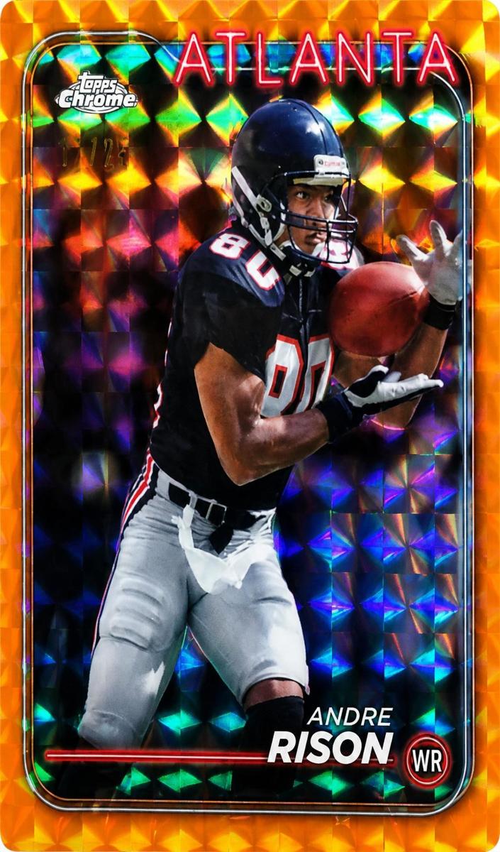 2024 Topps Chrome Football Orange Geometric Refractor Andre Rison #3