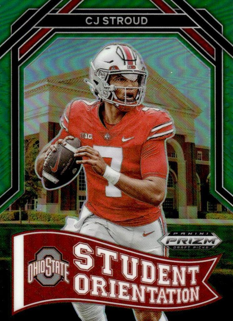 2023 Panini Prizm Draft Picks Football Green Prizm C.J. Stroud #SO-2