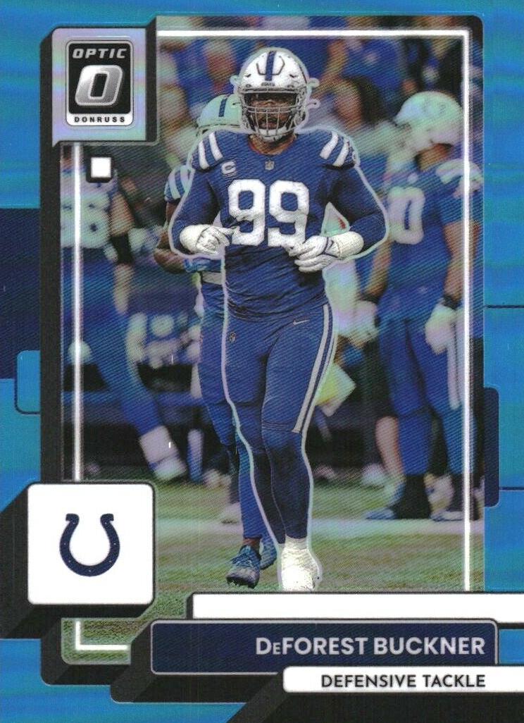 2022 Donruss Optic Football Aqua DeForest Buckner #86 SGC 9