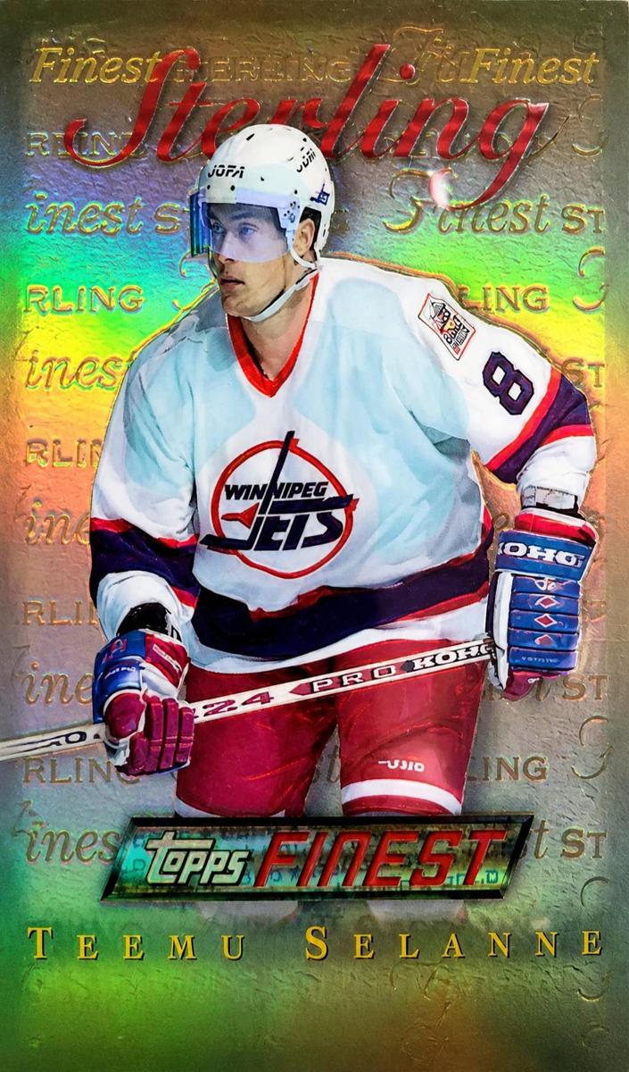1995 Topps Finest Hockey Refractor Teemu Selanne #35 BGS 9