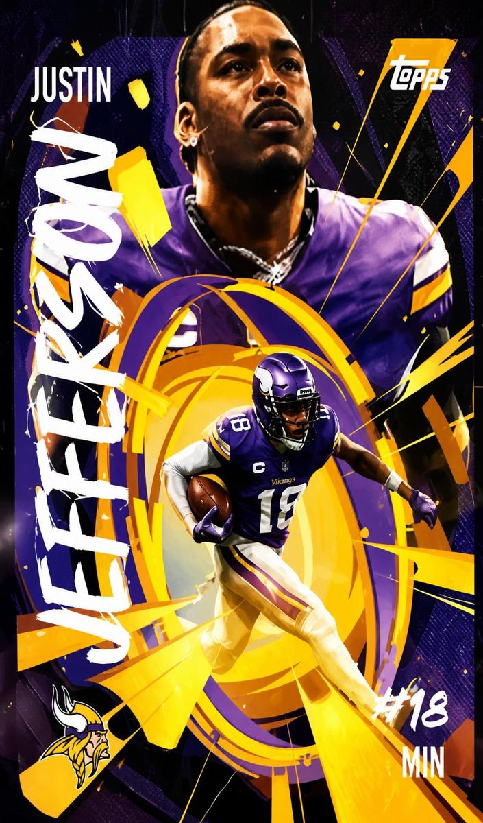 2025 Topps Chrome Football Justin Jefferson #UV-13