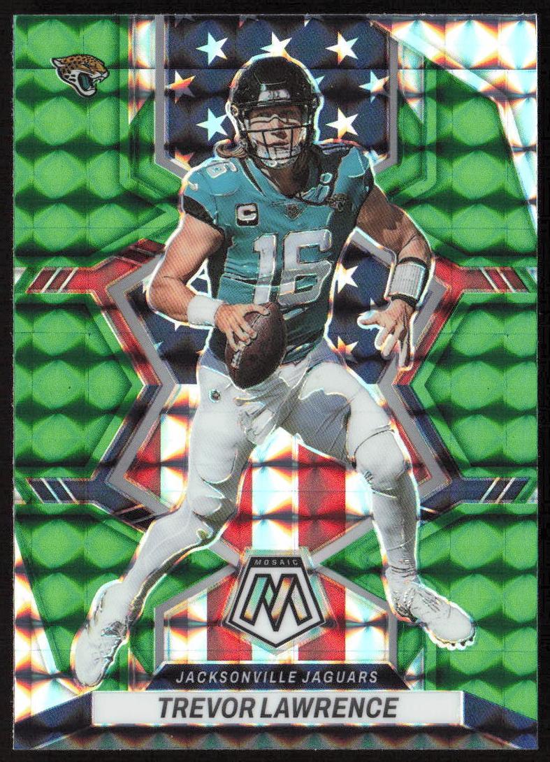 2022 Panini Mosaic Football Green Trevor Lawrence #267 PSA 10