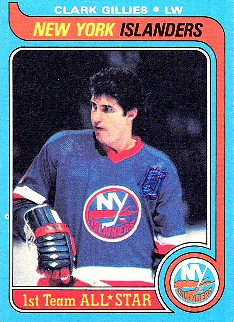 1979 O-Pee-Chee Hockey Clark Gillies #130 PSA 7