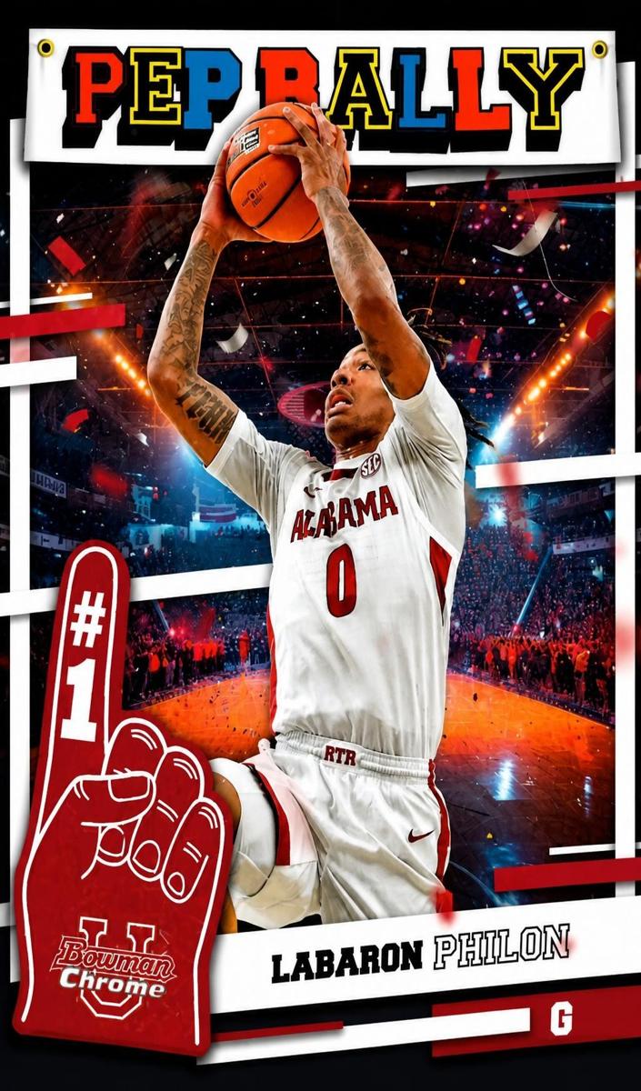 2024 Bowman Chrome University Basketball Labaron Philon #PR-21