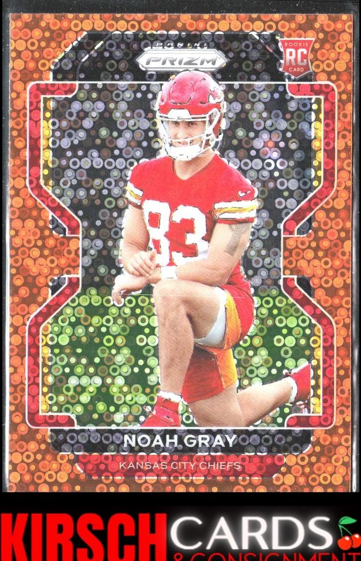 2021 Panini Prizm Football Disco Noah Gray #418 PSA 9