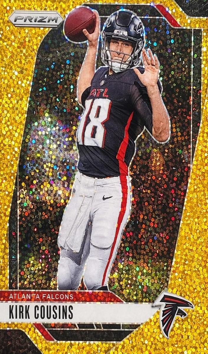 2024 Panini Prizm Football Gold Sparkle Kirk Cousins #10