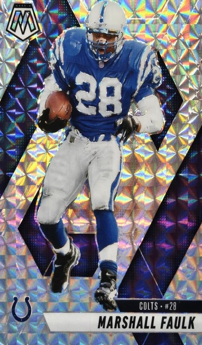 2025 Panini Mosaic Football Silver Marshall Faulk #26