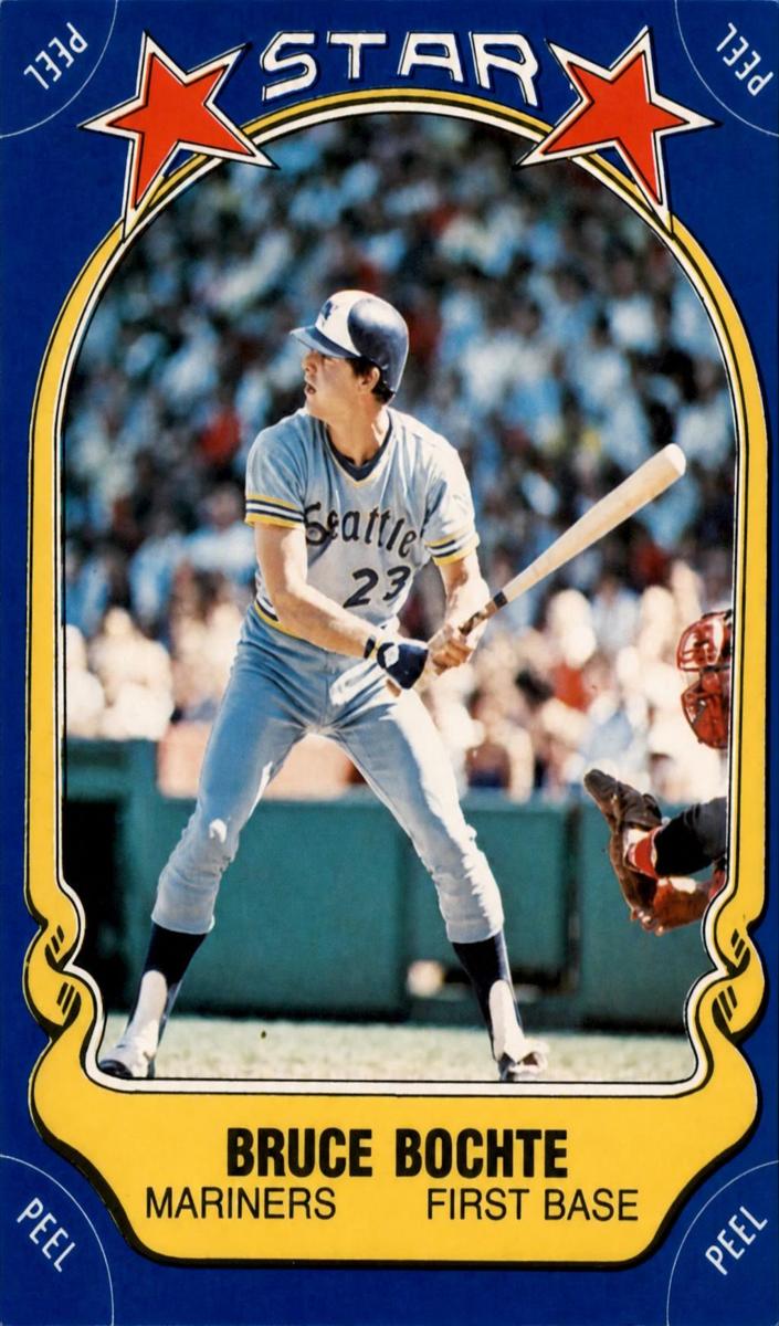 1981 Fleer Star Stickers Baseball Bruce Bochte #8