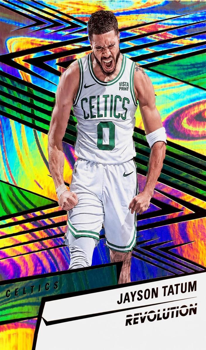 2024 Panini Revolution Basketball Red Swirl Jayson Tatum #68 PSA 10