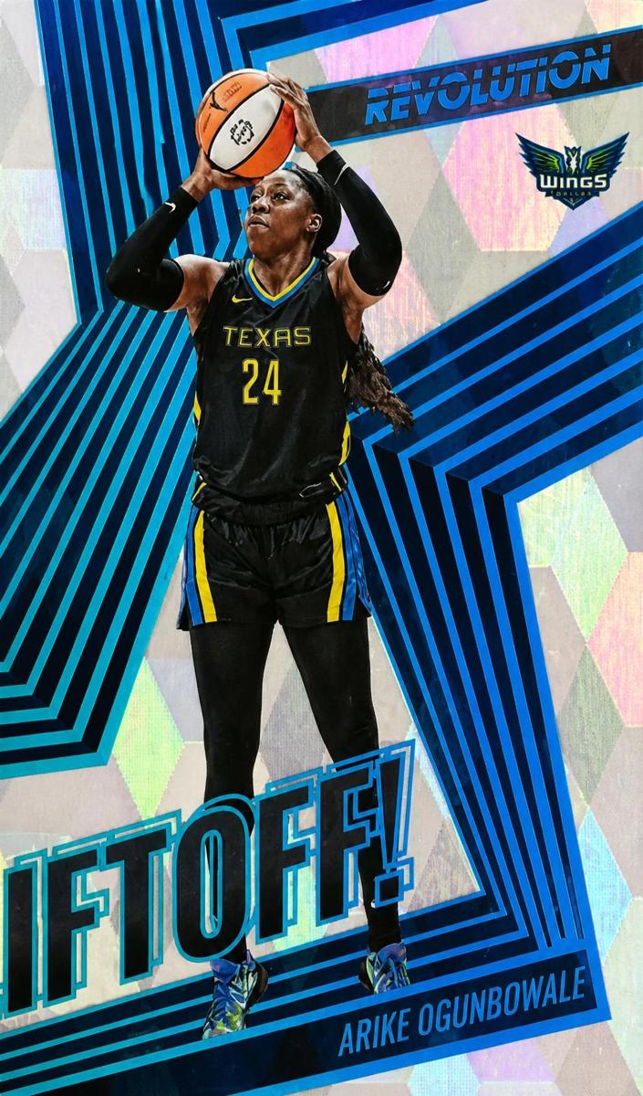 2022 Panini Revolution WNBA Basketball Cubic Arike Ogunbowale #7