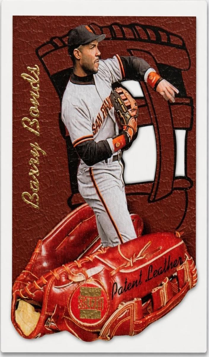 1997 Topps Stadium Club Baseball Barry Bonds #PL3 PSA 8