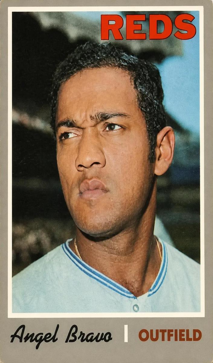 1970 O-Pee-Chee Baseball Angel Bravo #283 PSA 8