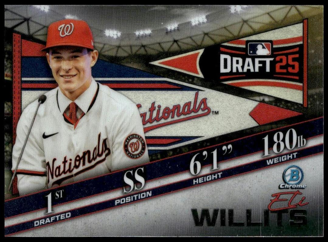 2025 Bowman Draft Chrome Baseball Eli Willits #BDN-1 PSA 10