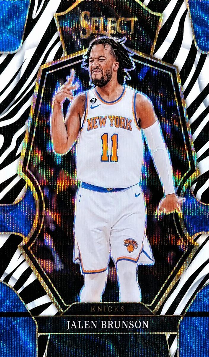 2022 Panini Select Basketball Zebra Jalen Brunson #122 PSA 10
