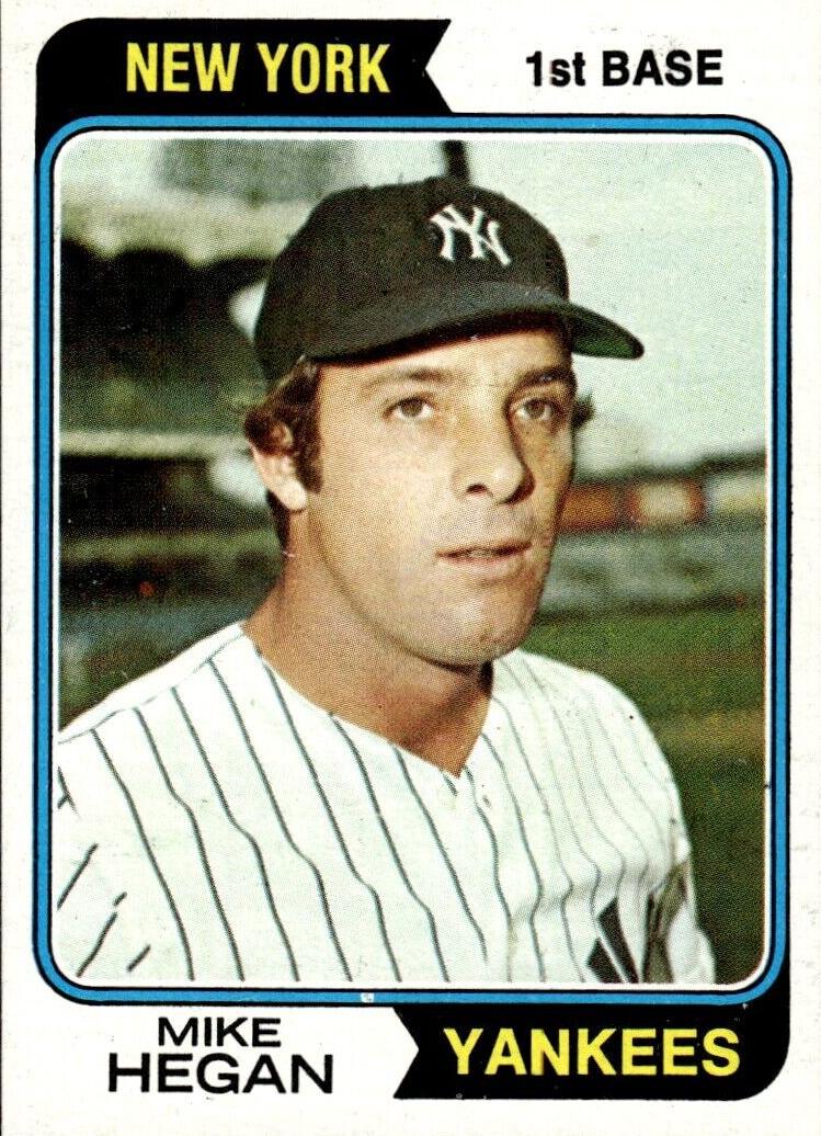 1974 Topps Baseball Mike Hegan #517