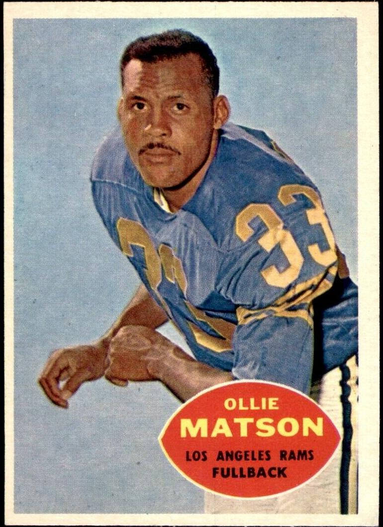 1960 Topps Football Ollie Matson #63 PSA 7.5