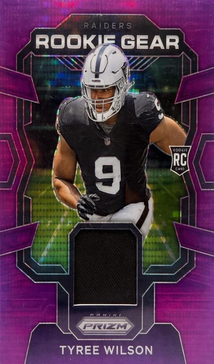 2023 Panini Prizm Football Purple Pulsar Tyree Wilson #RG-TW
