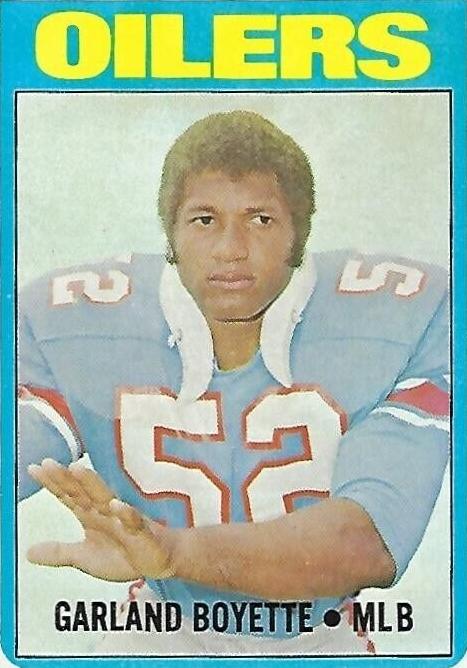 1972 Topps Football Garland Boyette #202 PSA 8