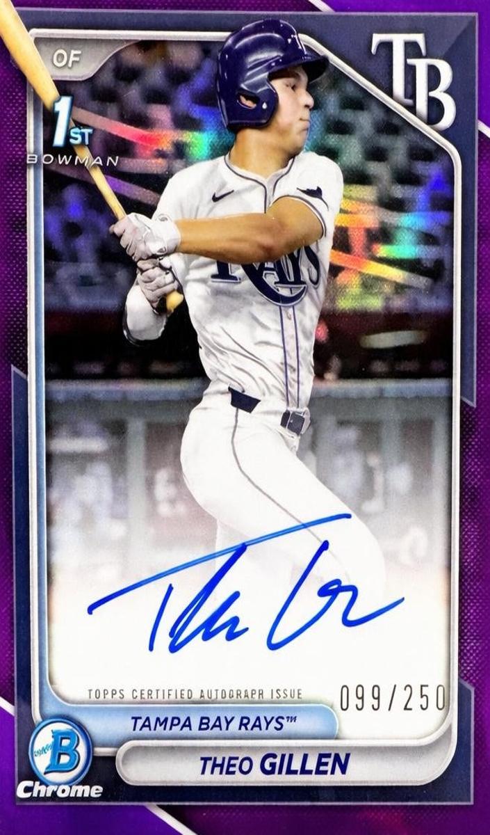 2024 Bowman Draft Chrome Baseball Purple Refractor Theo Gillen #CPA-TG