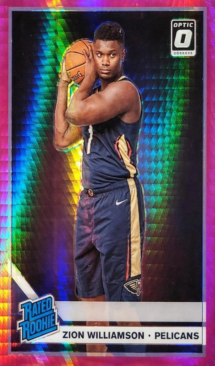 2019 Donruss Optic Basketball Hyper Pink Zion Williamson #158 PSA 9