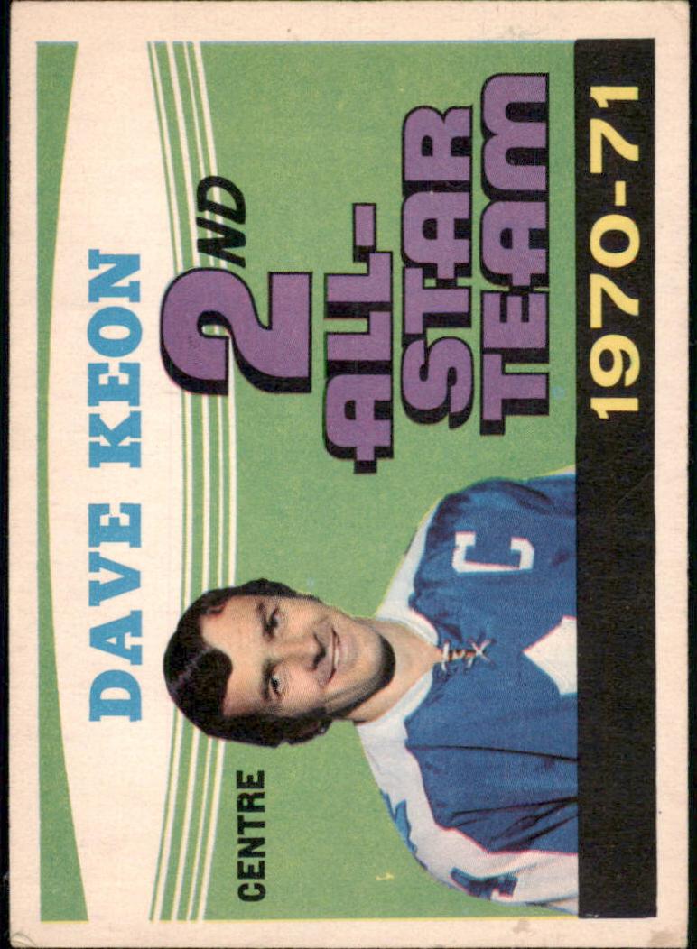 1971 O-Pee-Chee Hockey Dave Keon #259 PSA 7