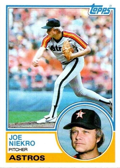 1983 Topps Baseball Joe Niekro #221 PSA 10