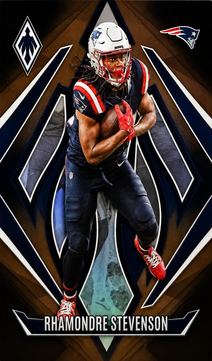 2024 Panini Phoenix Football Bronze Fade Rhamondre Stevenson #124