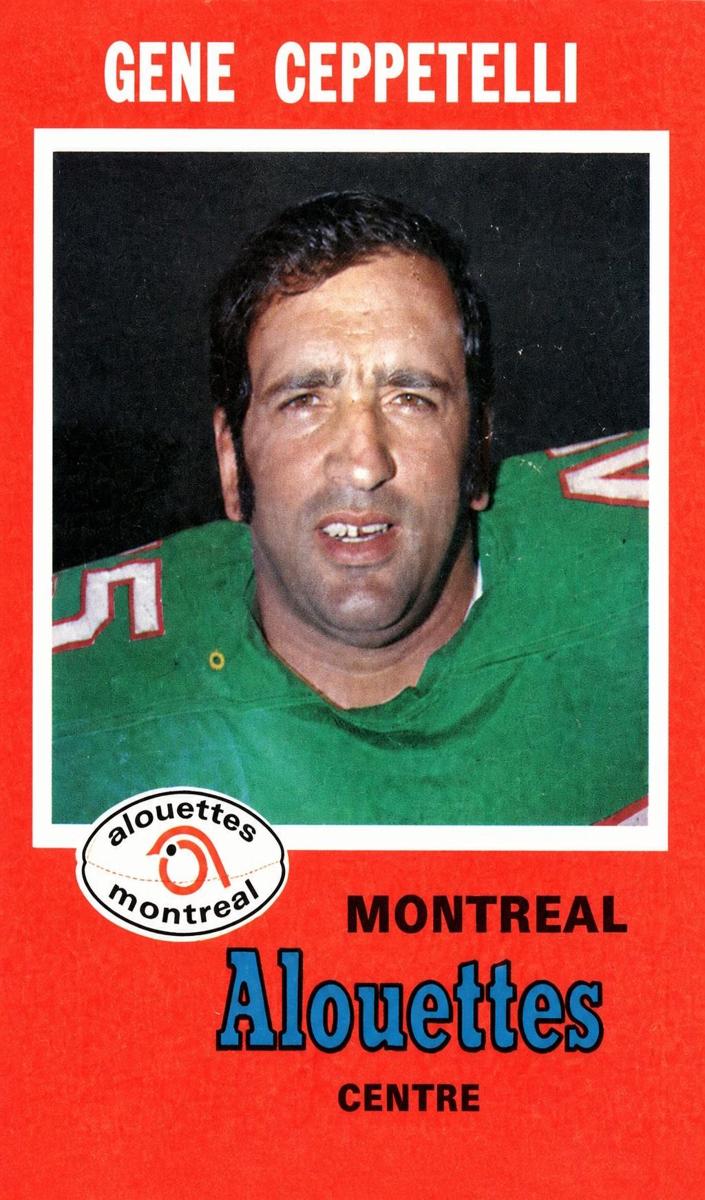 1971 O-Pee-Chee CFL Football Gene Ceppetelli #104