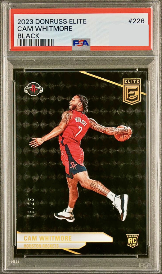 2023 Donruss Elite Basketball Black Cam Whitmore #226 PSA 9