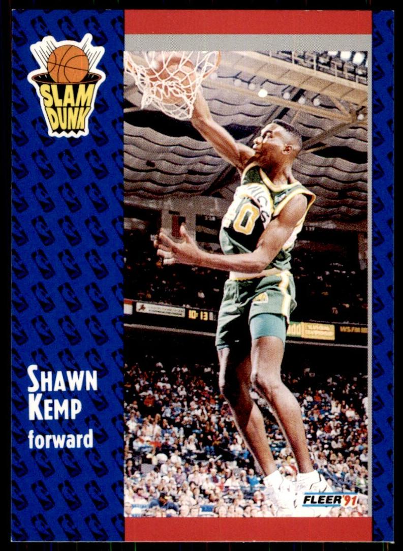 1991 Fleer Basketball Shawn Kemp #231 PSA 9