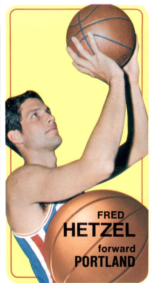 1970 Topps Basketball Fred Hetzel #79 PSA 8