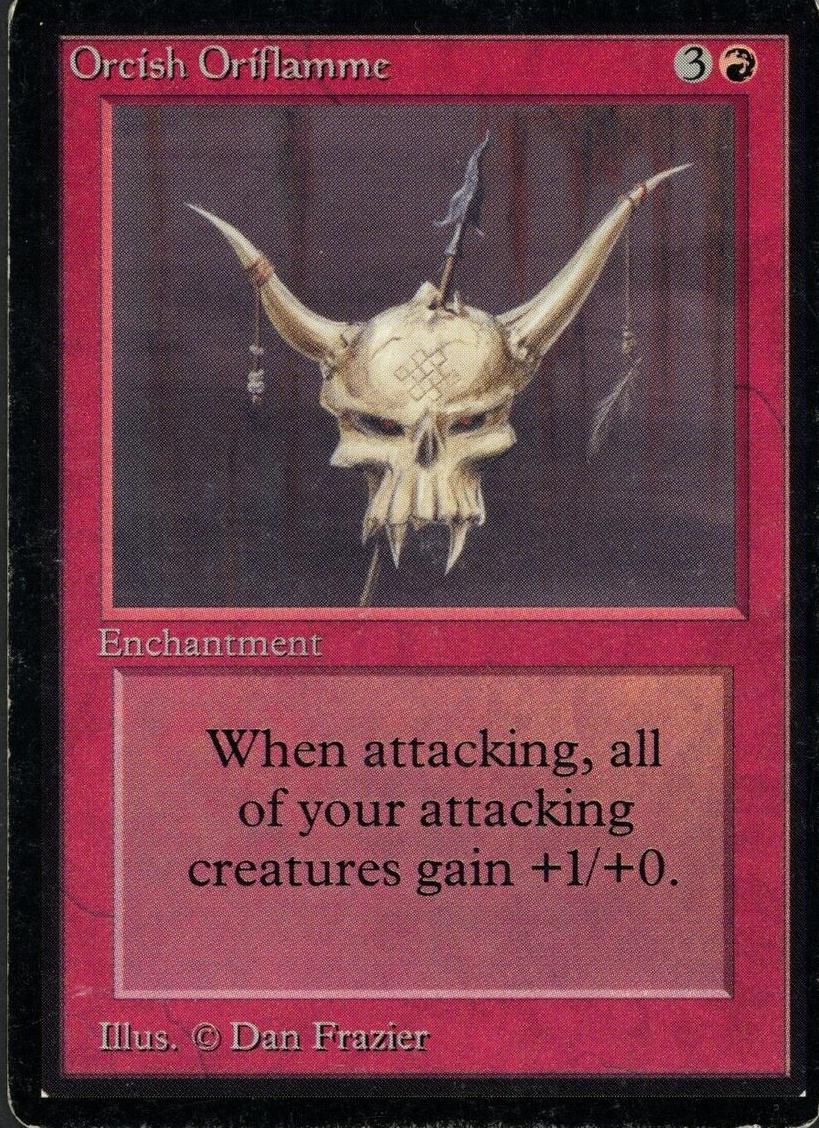 1993 Magic The Gathering Beta Orcish Oriflamme #NNO BGS 8.5