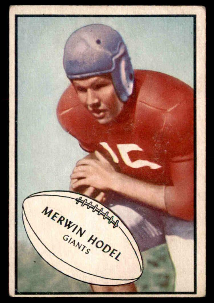 1953 Bowman Football Merwin Hodel #70