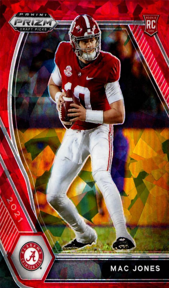 2021 Panini Prizm Draft Picks Football Red Ice Mac Jones #104 CSG 9.5